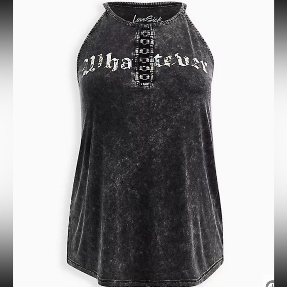 Torrid Lovesick Whatever High Neck Tank
